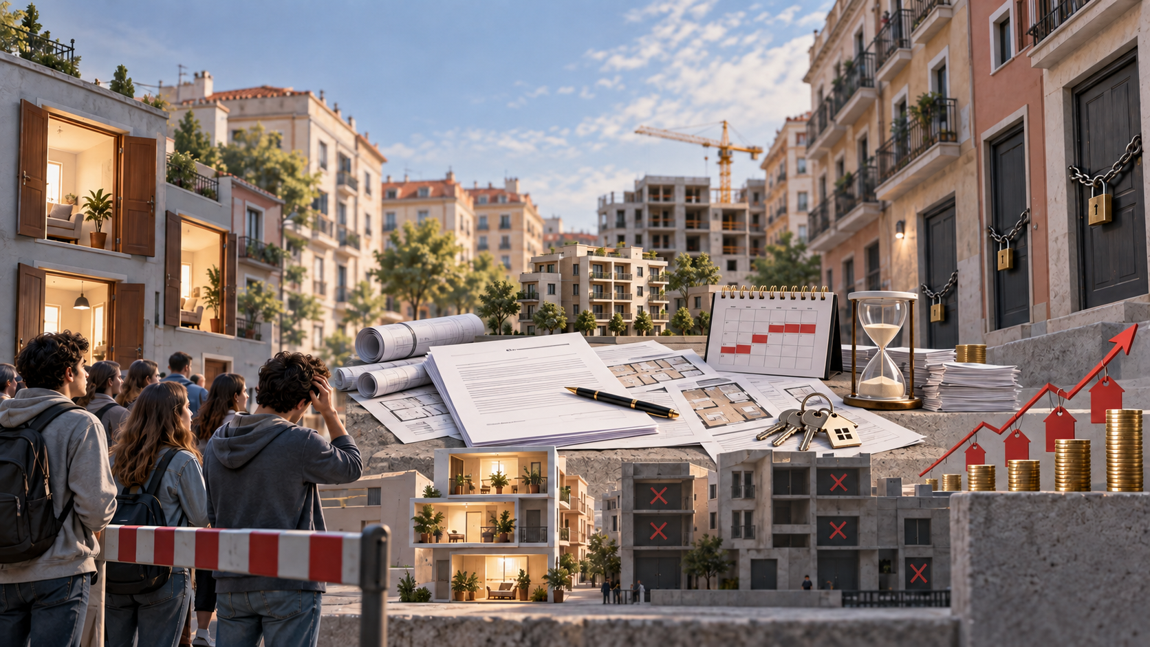 Urban rental contracts and housing plans